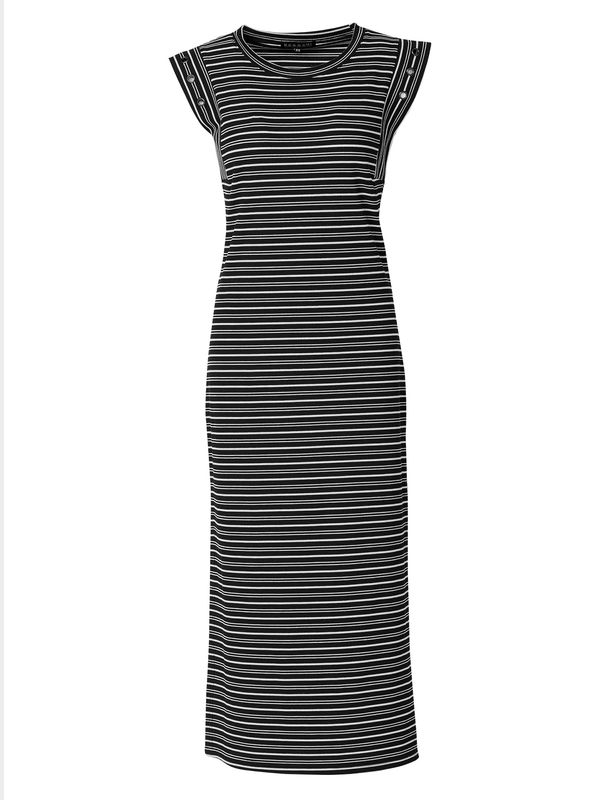 KOROSHI KOROSHI Haljina  crna / bijela