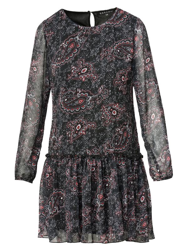 KOROSHI KOROSHI Haljina  krvavo crvena / crna / bijela