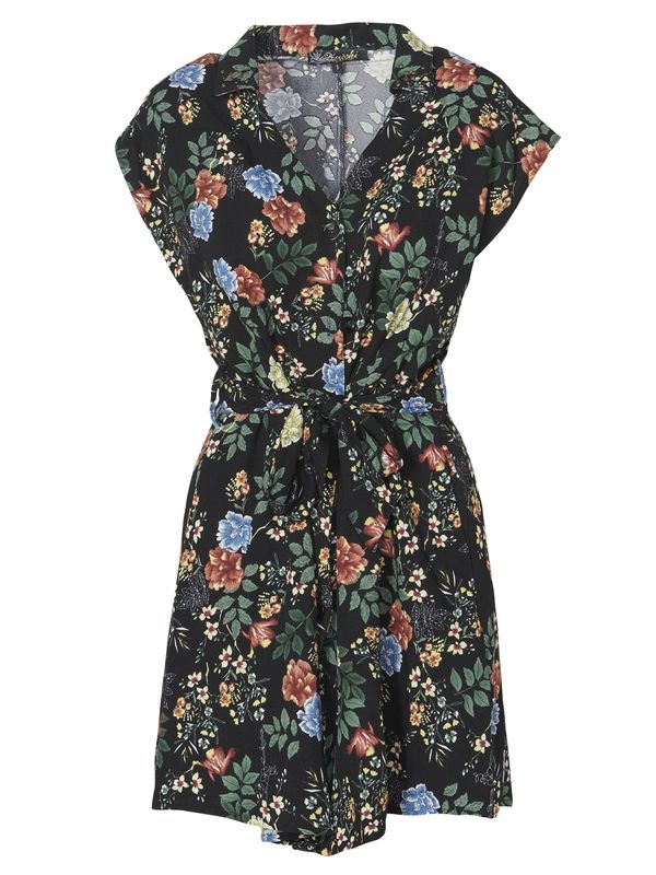 KOROSHI KOROSHI Haljina  svijetloplava / smeđa / smaragdno zelena / crna