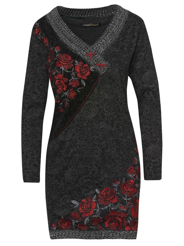 KOROSHI KOROSHI Haljina  tamo siva / zelena / crvena / crna / bijela