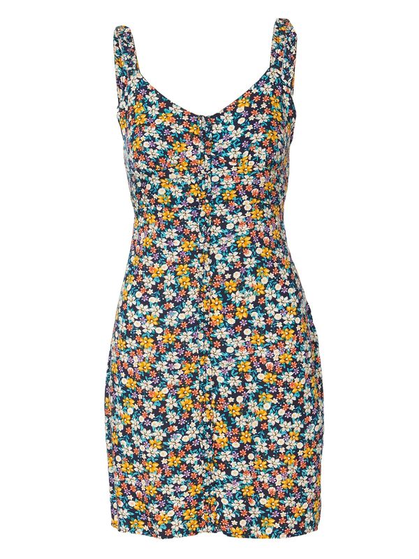 KOROSHI KOROSHI Haljina  tirkiz / noćno plava / zlatno žuta / lila