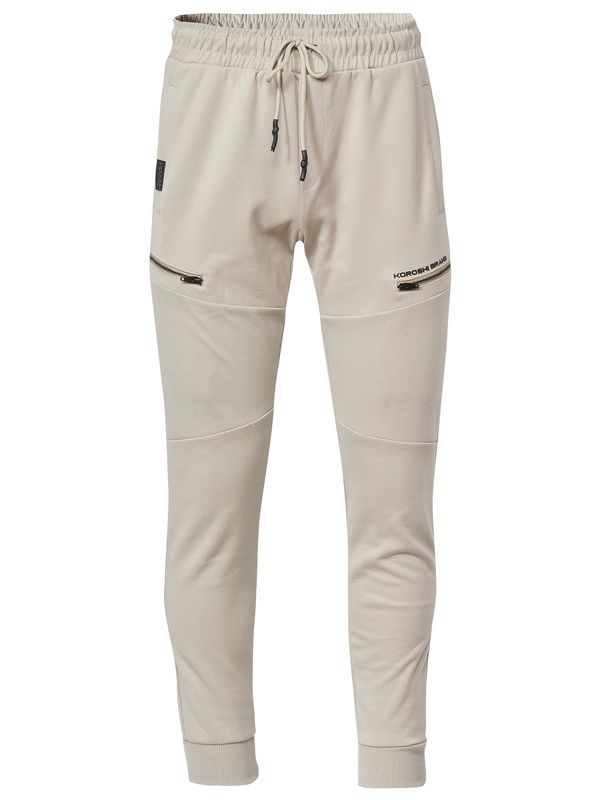 KOROSHI KOROSHI Hlače  svijetlobež / crna