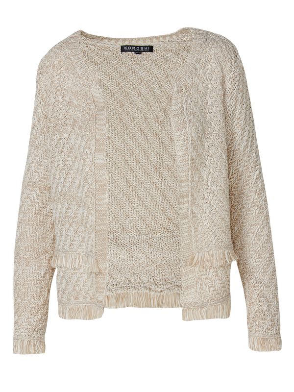 KOROSHI KOROSHI Kardigan  vuneno bijela