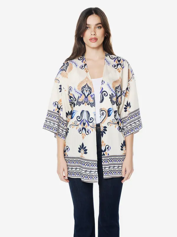 KOROSHI KOROSHI Kimono  pijesak / plava / bijela