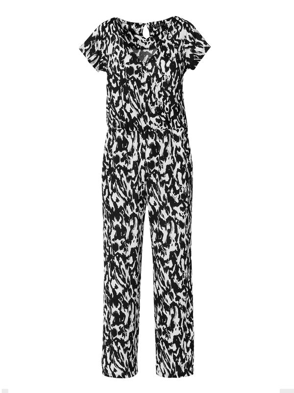 KOROSHI KOROSHI Kombinezon  siva / crna / bijela