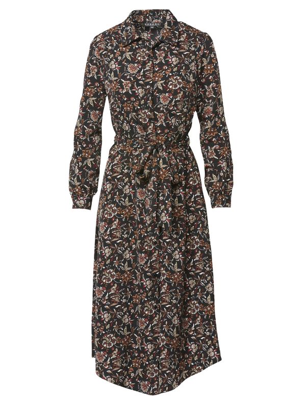 KOROSHI KOROSHI Košulja haljina  zelena / krvavo crvena / crna / bijela