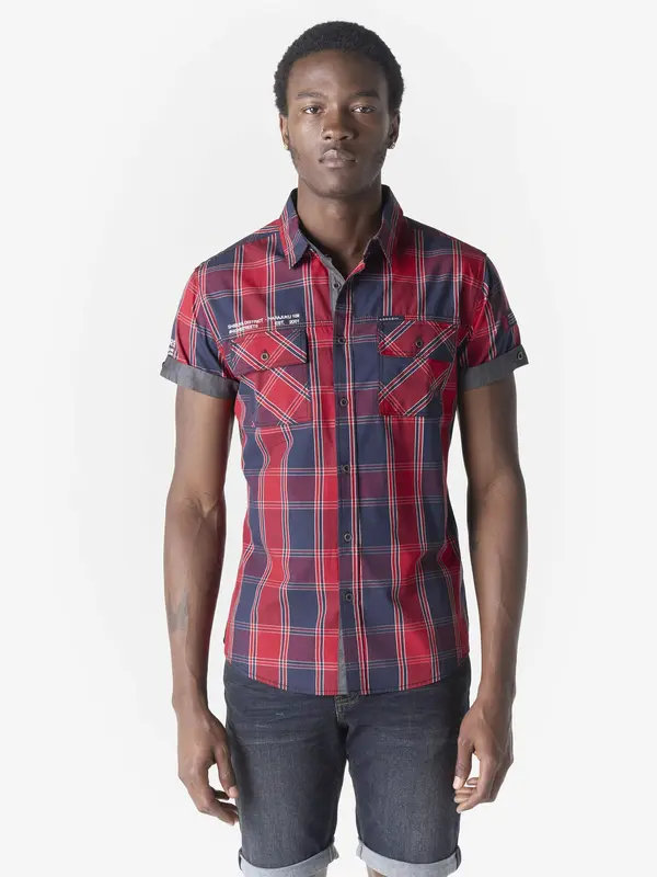 KOROSHI KOROSHI Košulja  mornarsko plava / crvena