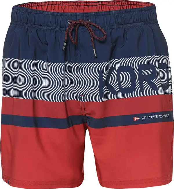 KOROSHI KOROSHI Kupaće hlače  mornarsko plava / rubin crvena / bijela