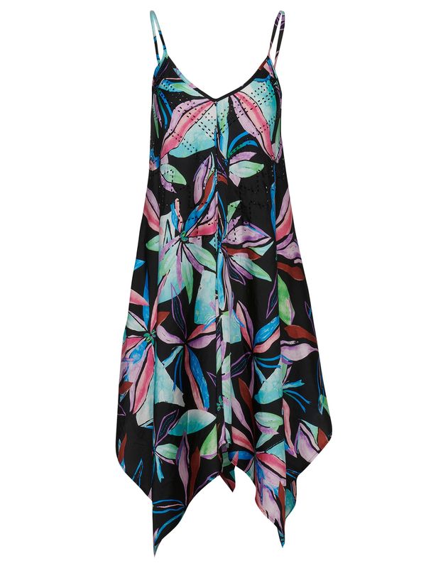 KOROSHI KOROSHI Ljetna haljina  azur / orhideja bijela / ružičasta / crna