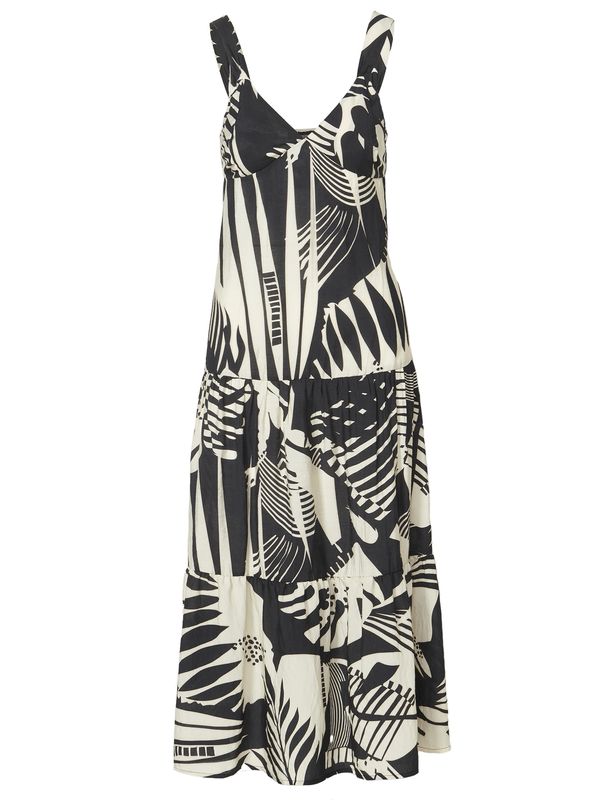 KOROSHI KOROSHI Ljetna haljina  bež / crna