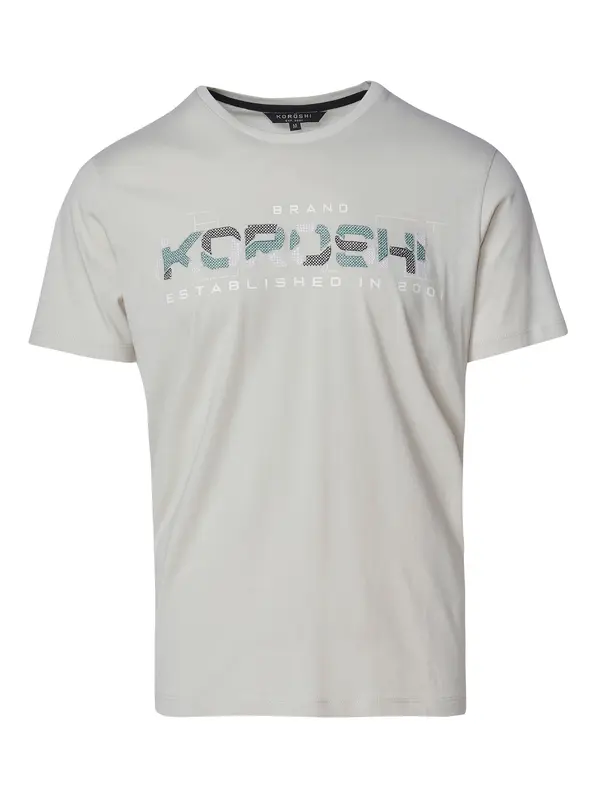 KOROSHI KOROSHI Majica  bazalt siva / zelena / crna / bijela