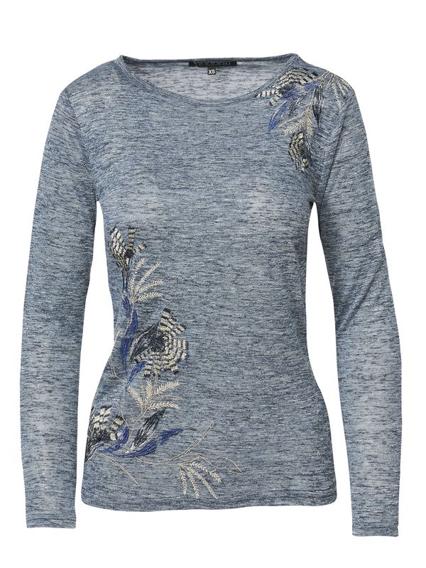 KOROSHI KOROSHI Majica  bež / mornarsko plava / siva