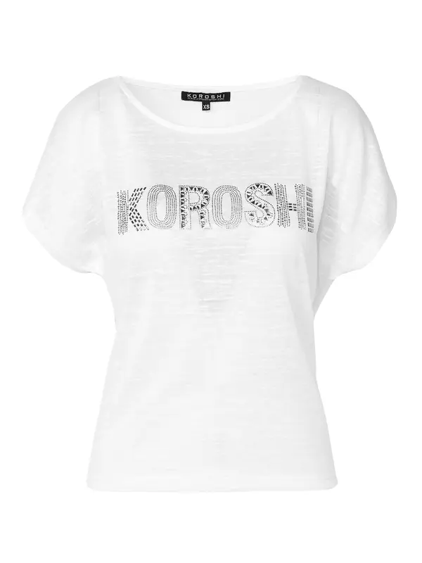 KOROSHI KOROSHI Majica  crna / bijela