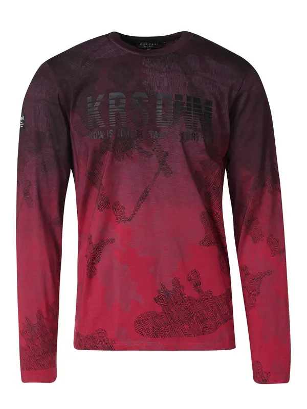 KOROSHI KOROSHI Majica  crvena / bordo / crna