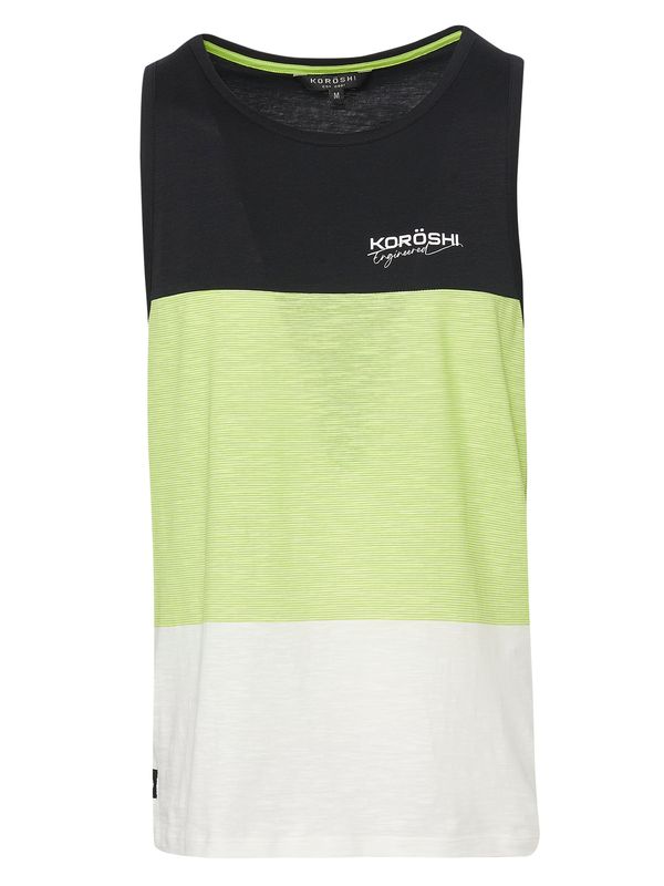 KOROSHI KOROSHI Majica  limeta / crna / bijela