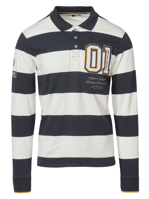 KOROSHI KOROSHI Majica  mornarsko plava / narančasta / bijela