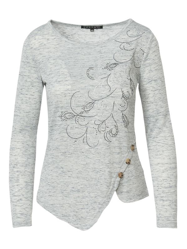 KOROSHI KOROSHI Majica  siva melange