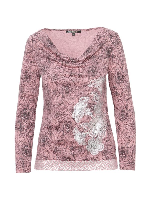 KOROSHI KOROSHI Majica  siva / svijetloljubičasta