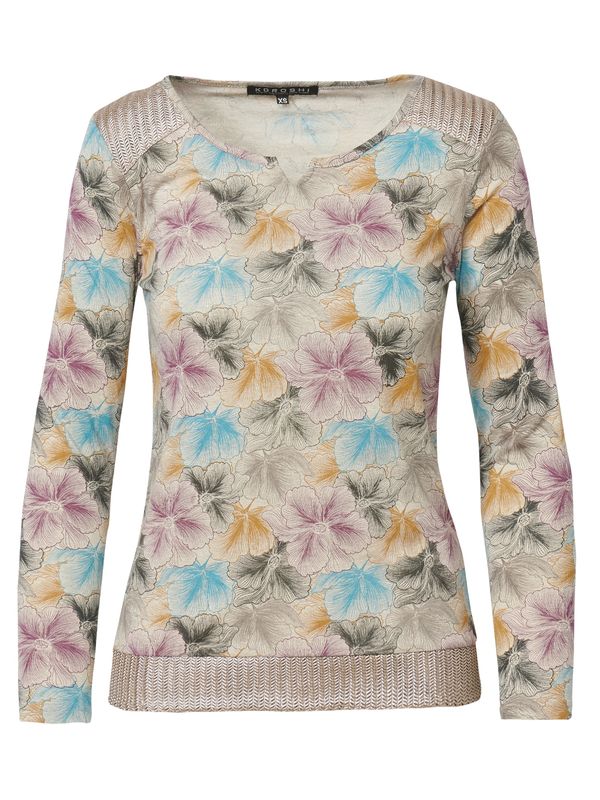 KOROSHI KOROSHI Majica  tamno bež / svijetloplava / roza / crna