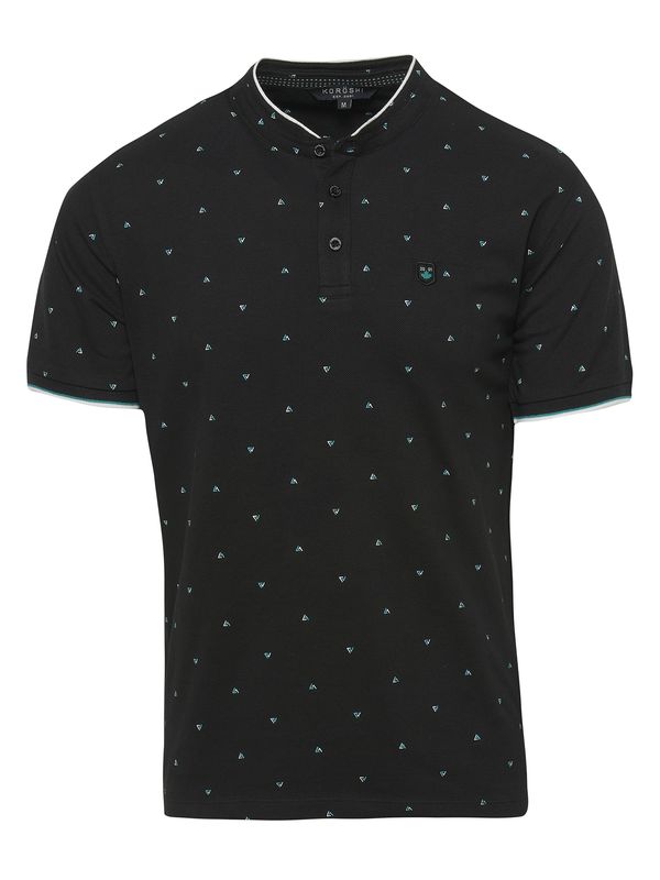 KOROSHI KOROSHI Majica  žad / crna / bijela