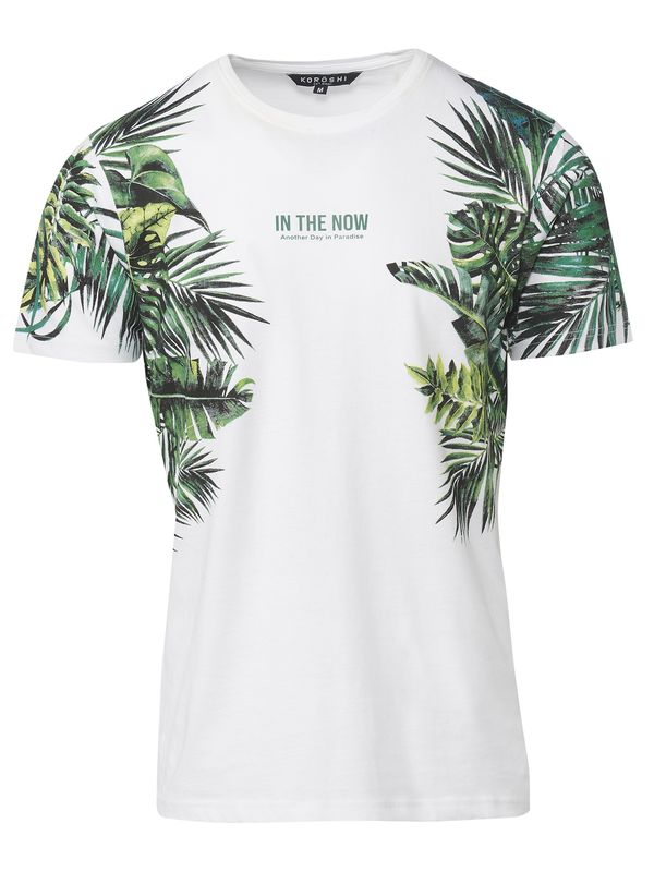 KOROSHI KOROSHI Majica  zelena / bijela