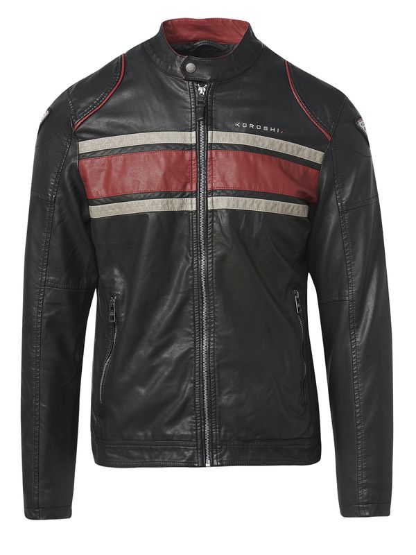 KOROSHI KOROSHI Prijelazna jakna  bež / crvena / crna