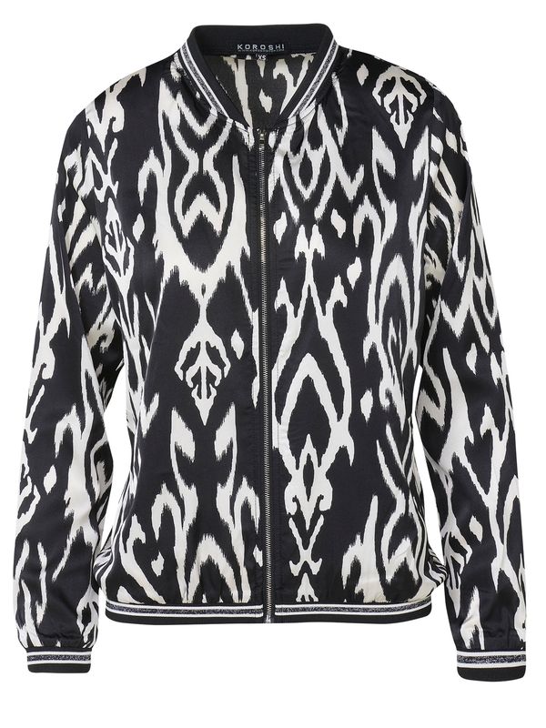 KOROSHI KOROSHI Prijelazna jakna  crna / prljavo bijela