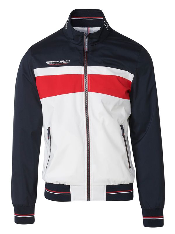 KOROSHI KOROSHI Prijelazna jakna  morsko plava / tamno crvena / bijela