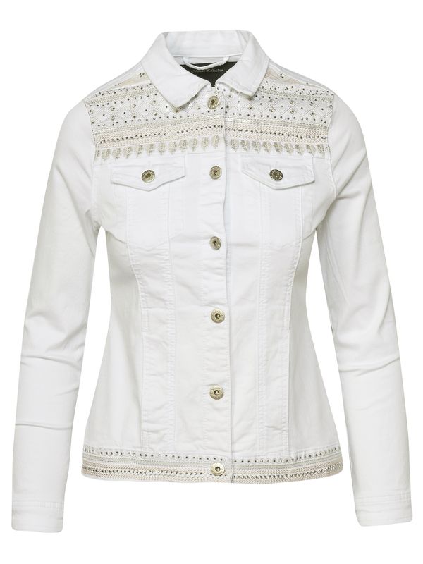 KOROSHI KOROSHI Prijelazna jakna  sivkasto bež / zlatna / prozirna / bijela