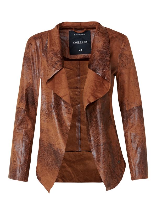 KOROSHI KOROSHI Prijelazna jakna  smeđa / konjak