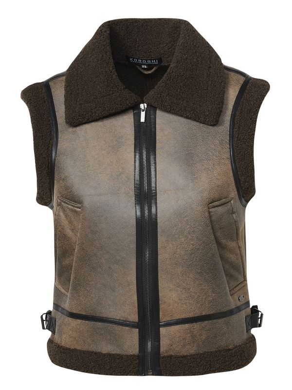 KOROSHI KOROSHI Prsluk  smeđa / tamno smeđa