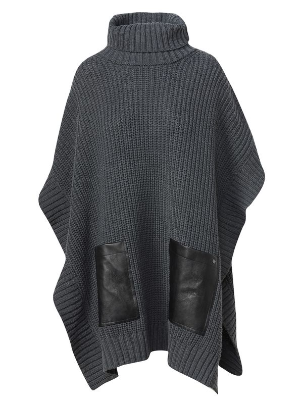 KOROSHI KOROSHI Pulover  antracit siva / crna