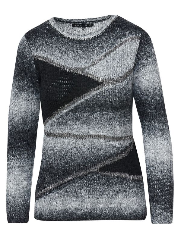 KOROSHI KOROSHI Pulover  antracit siva / dimno siva / svijetlosiva / crna