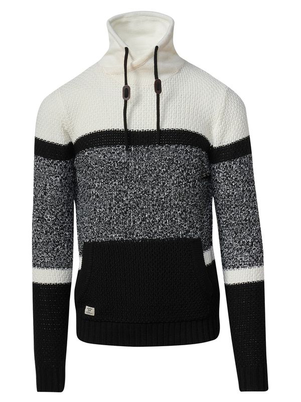 KOROSHI KOROSHI Pulover  crna / bijela