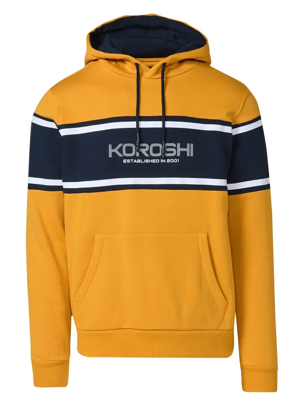 KOROSHI KOROSHI Pulover  mornarsko plava / žuta / bijela