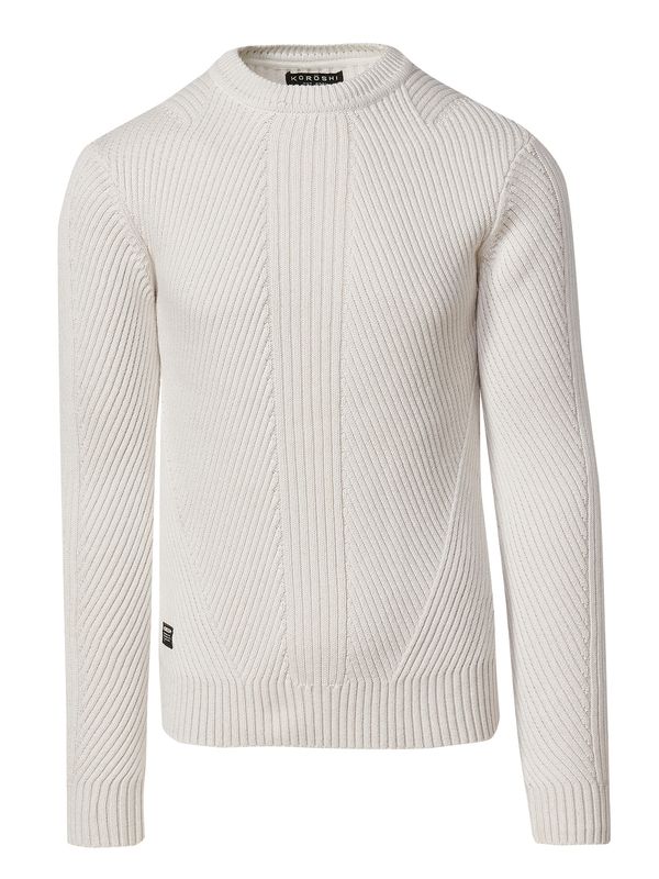 KOROSHI KOROSHI Pulover  prljavo bijela