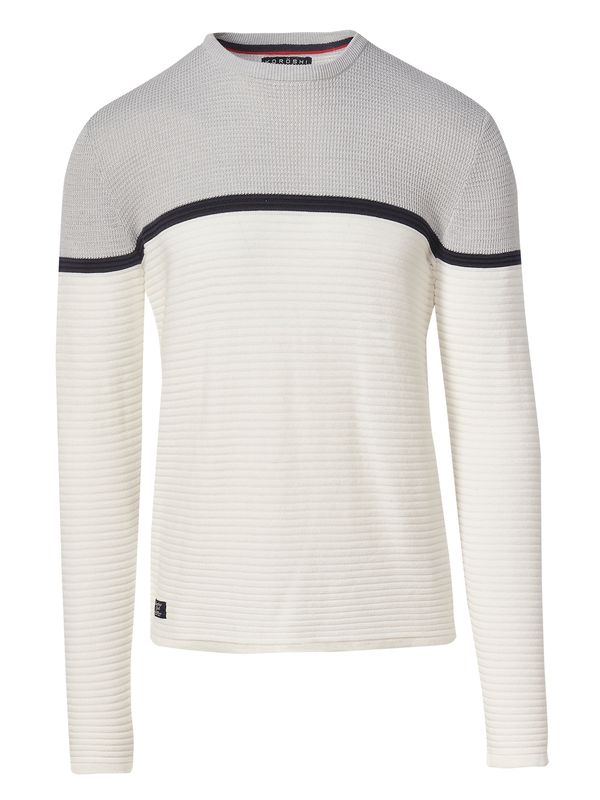 KOROSHI KOROSHI Pulover  siva / crna / prljavo bijela