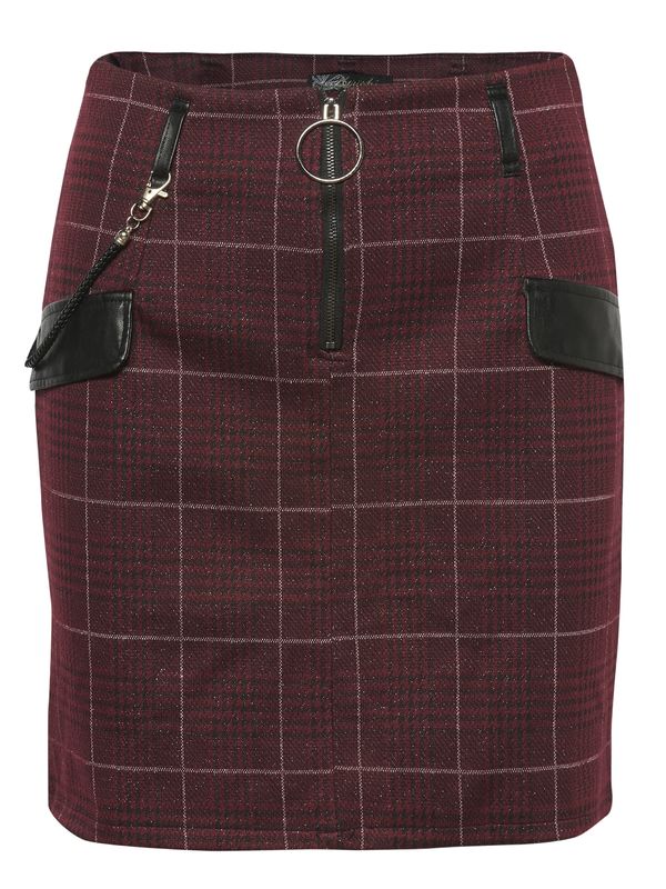 KOROSHI KOROSHI Suknja  crvena / crna / bijela