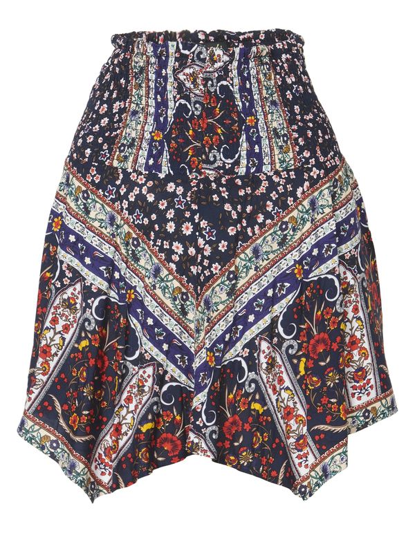 KOROSHI KOROSHI Suknja  mornarsko plava / krvavo crvena / prljavo bijela