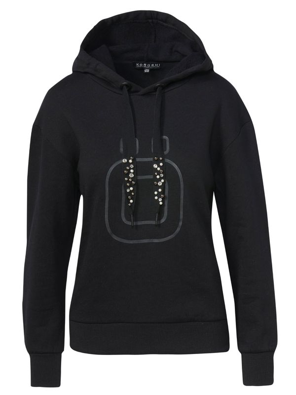 KOROSHI KOROSHI Sweater majica  crna