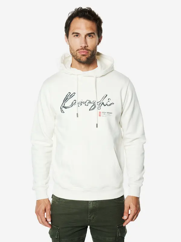 KOROSHI KOROSHI Sweater majica  crvena / crna / prljavo bijela