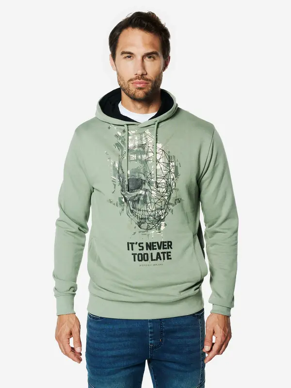 KOROSHI KOROSHI Sweater majica  ecru/prljavo bijela / kaki / crna