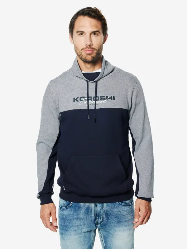 KOROSHI KOROSHI Sweater majica  mornarsko plava / bijela