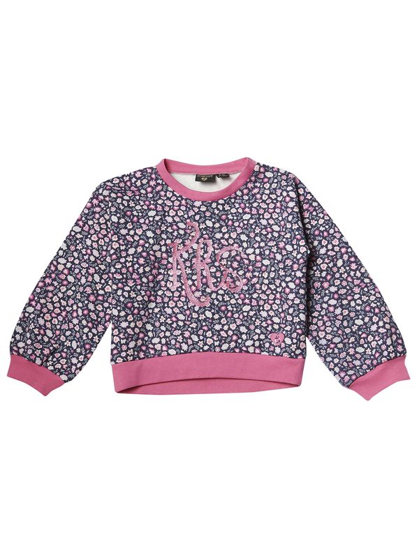 KOROSHI KOROSHI Sweater majica  mornarsko plava / roza