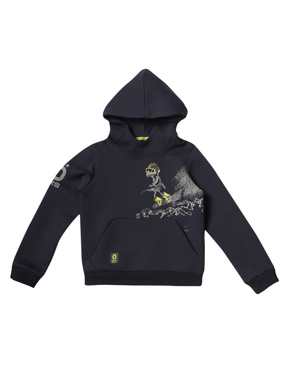 KOROSHI KOROSHI Sweater majica  mornarsko plava / žuta / siva