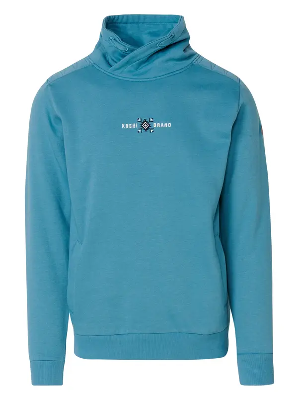 KOROSHI KOROSHI Sweater majica  nebesko plava / crna / bijela
