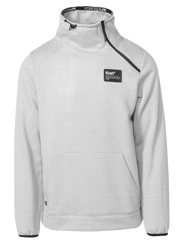 KOROSHI KOROSHI Sweater majica  siva / crna / bijela
