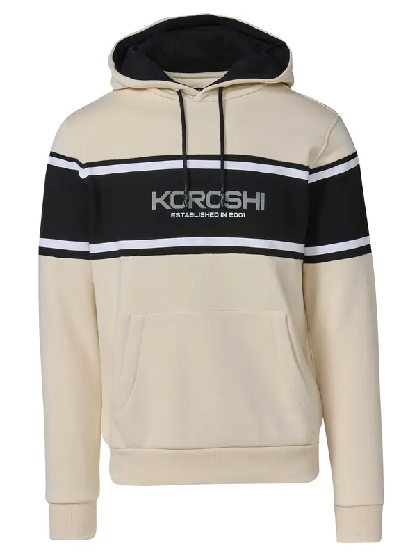 KOROSHI KOROSHI Sweater majica  siva / crna / prljavo bijela