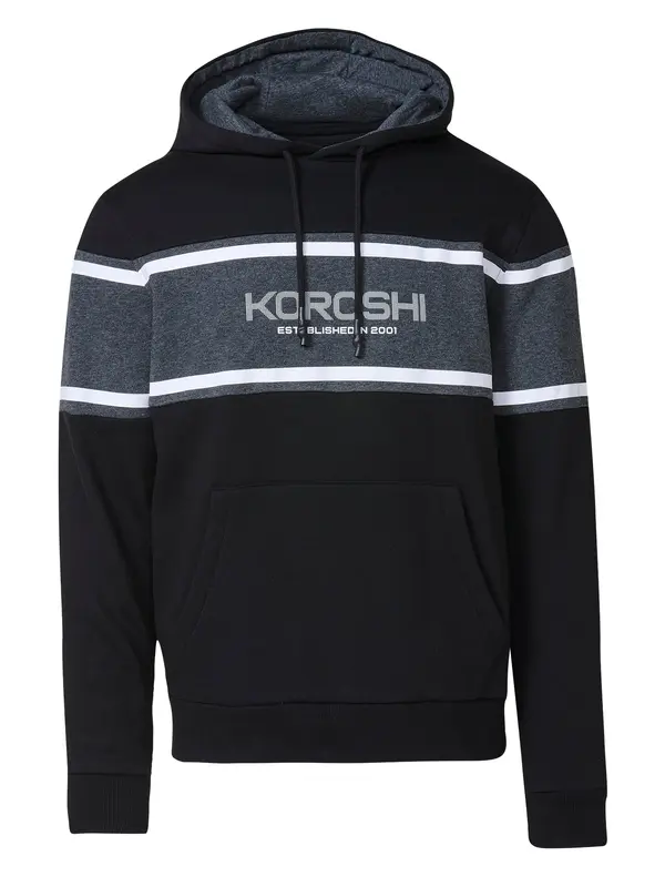 KOROSHI KOROSHI Sweater majica  siva / crna