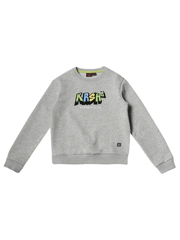 KOROSHI KOROSHI Sweater majica  siva / miks boja